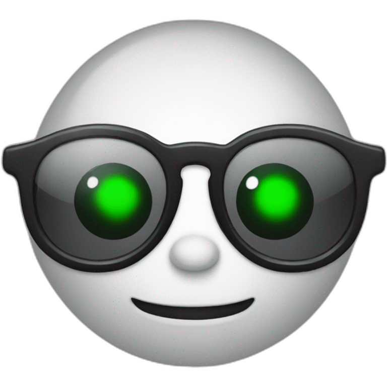 Leukocyte with black glasses emoji