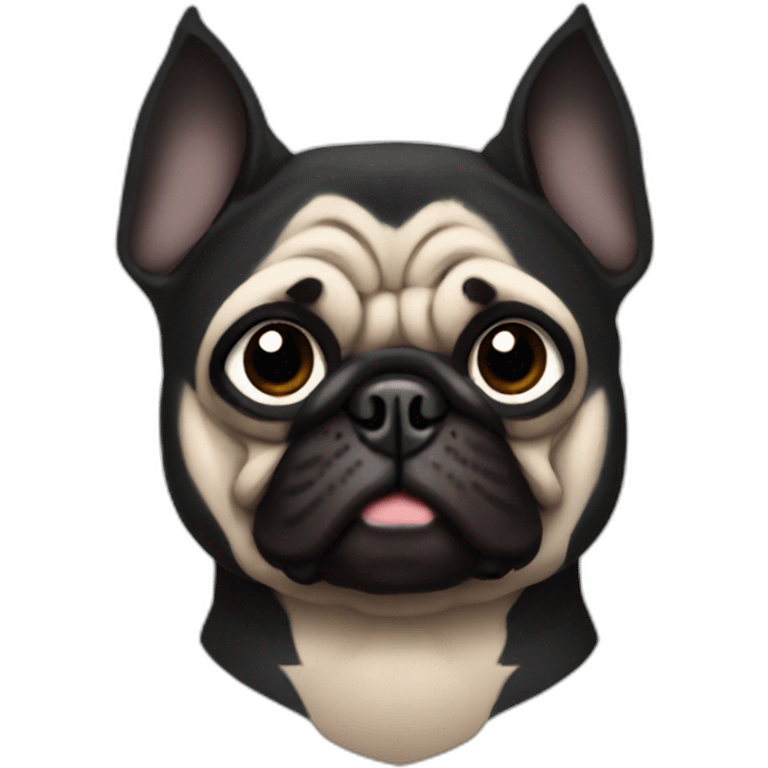 Pug batman emoji