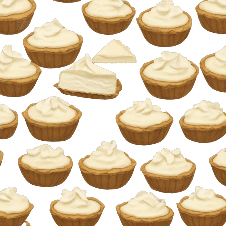 Coconut cream pie emoji