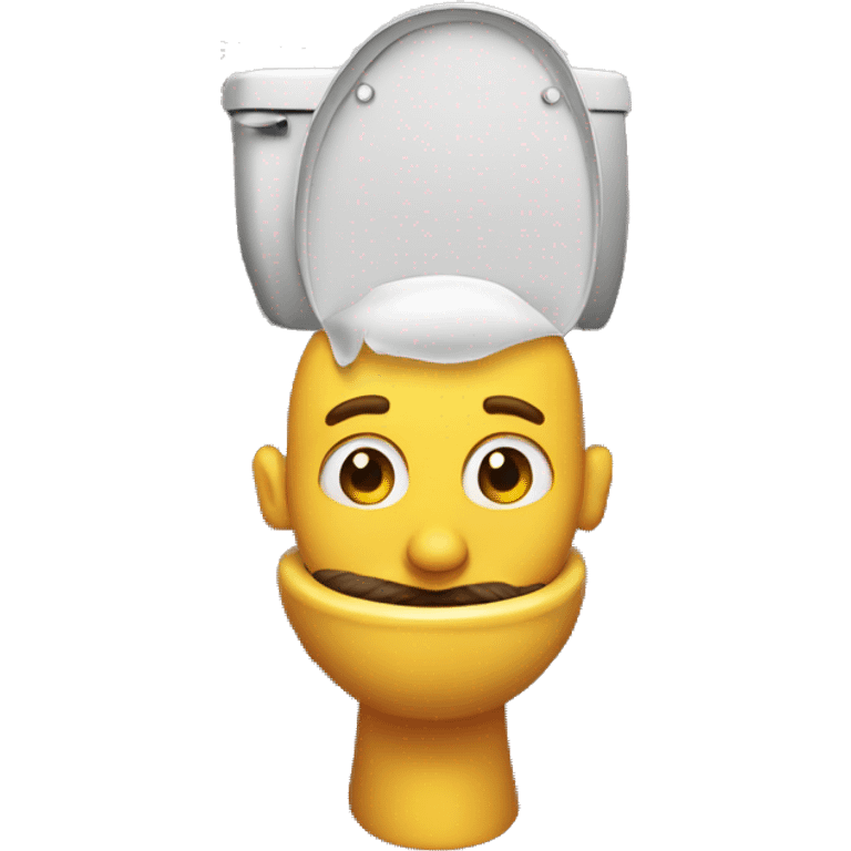 A man in a toilet  emoji