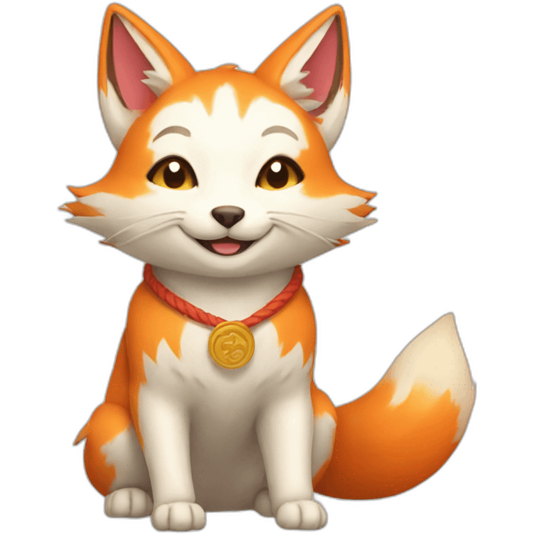 happy Kitsune  emoji