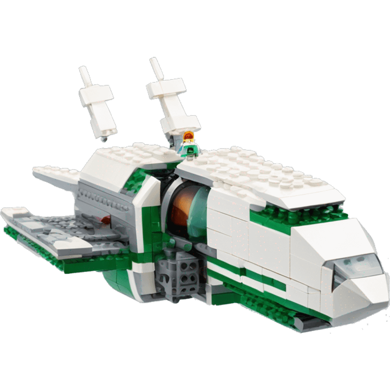 Lego.Planet Express spacecraft fr-s emoji