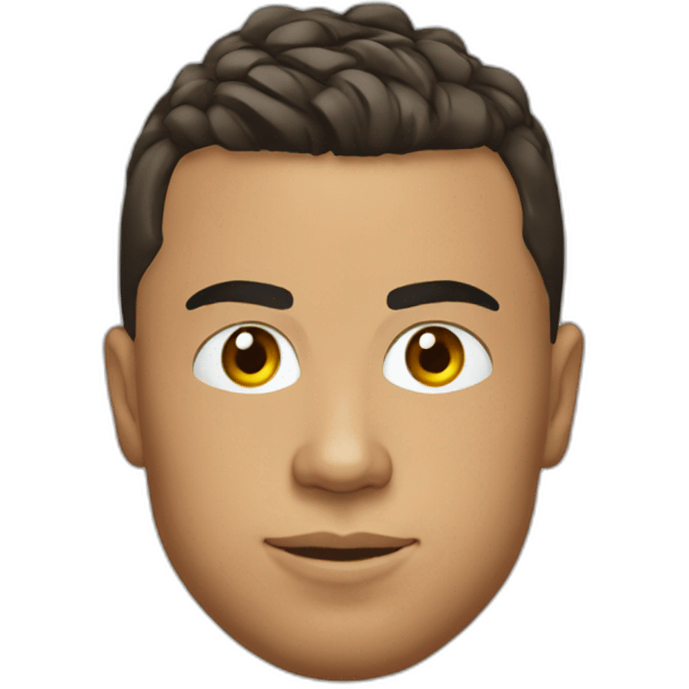 Ronaldo head with teeshirt of portugal emoji