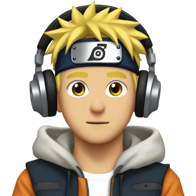 Naruto as a DJ emoji