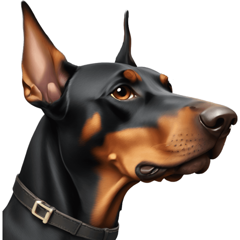 Doberman kisses emoji