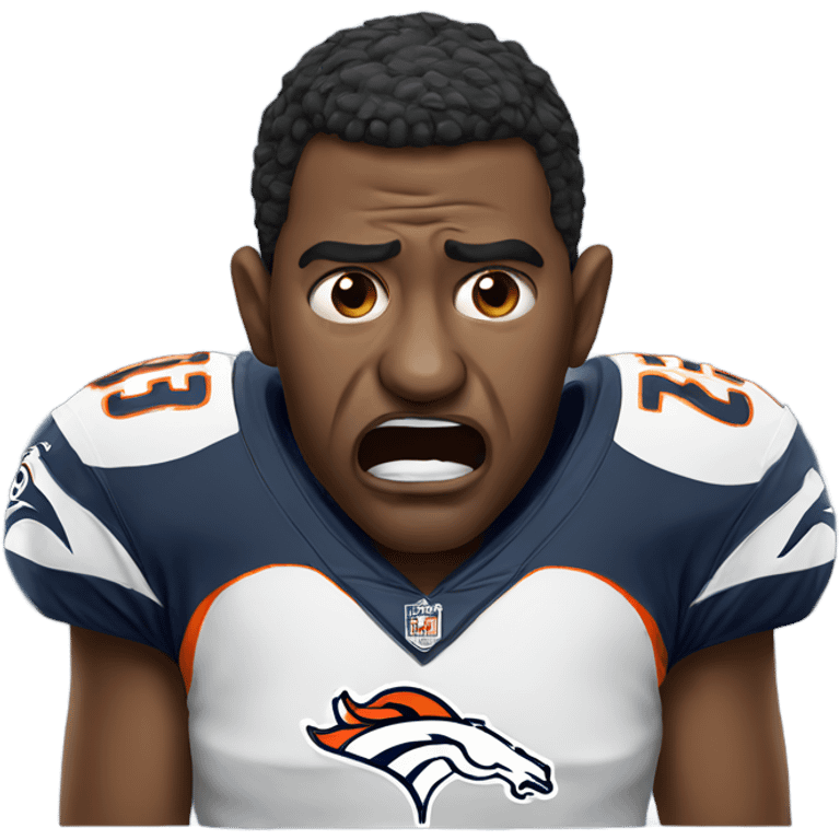 Broncos fan crying emoji