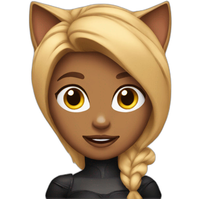 Cat woman emoji