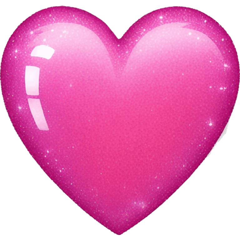 Pink sparkly heart emoji