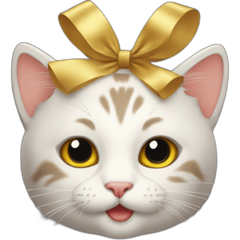 New Year's cat emoji