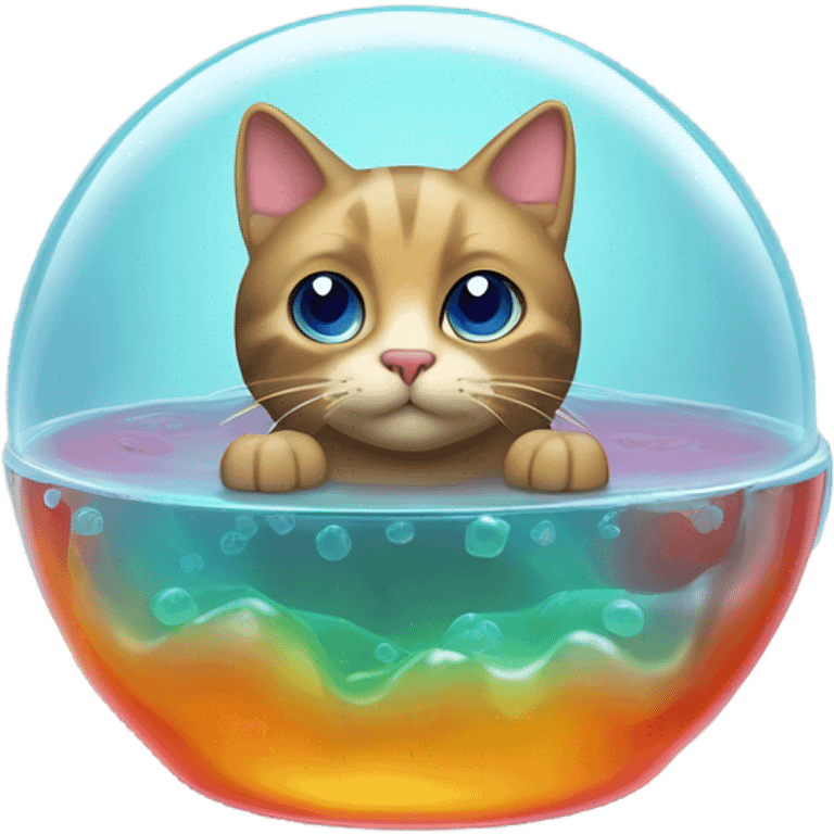 Cat in jelly  emoji