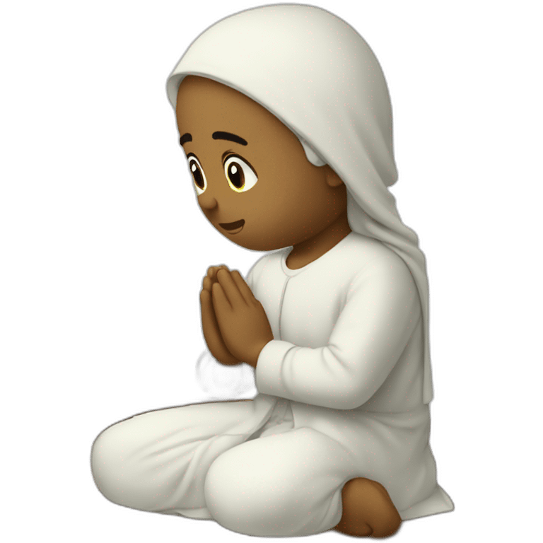 Kan y’a West praying Islamic prayer emoji