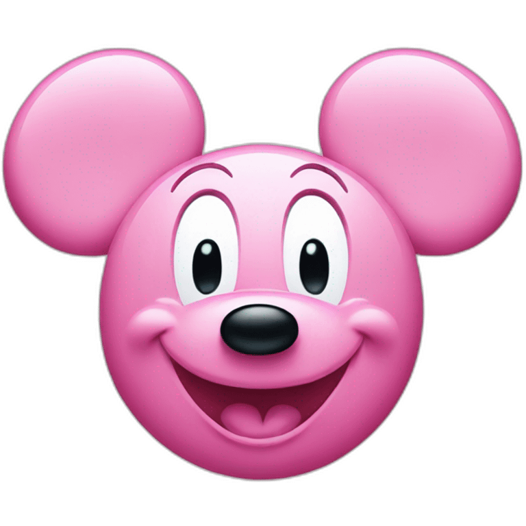 pink mickey-mouse emoji