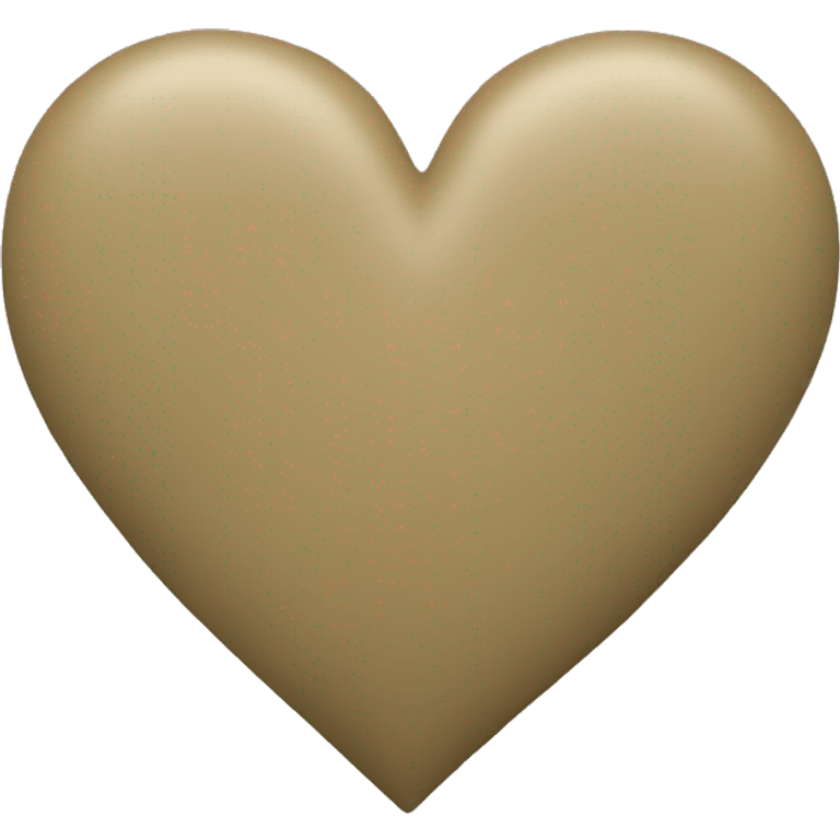 Khaki heart emoji