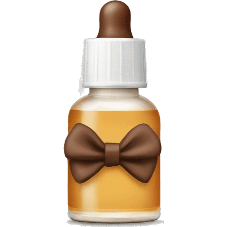 Ordinary serum with brown bow emoji