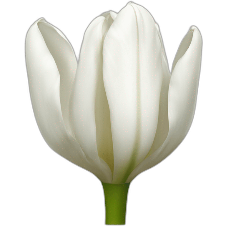 Tulipe blanche emoji