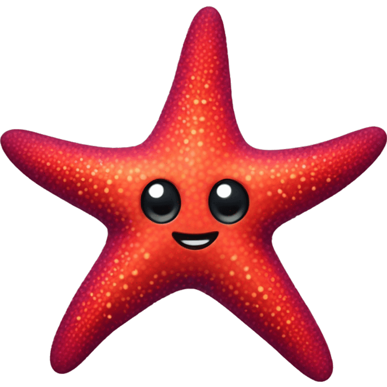 starfish, red like the Apple cherry emoji emoji