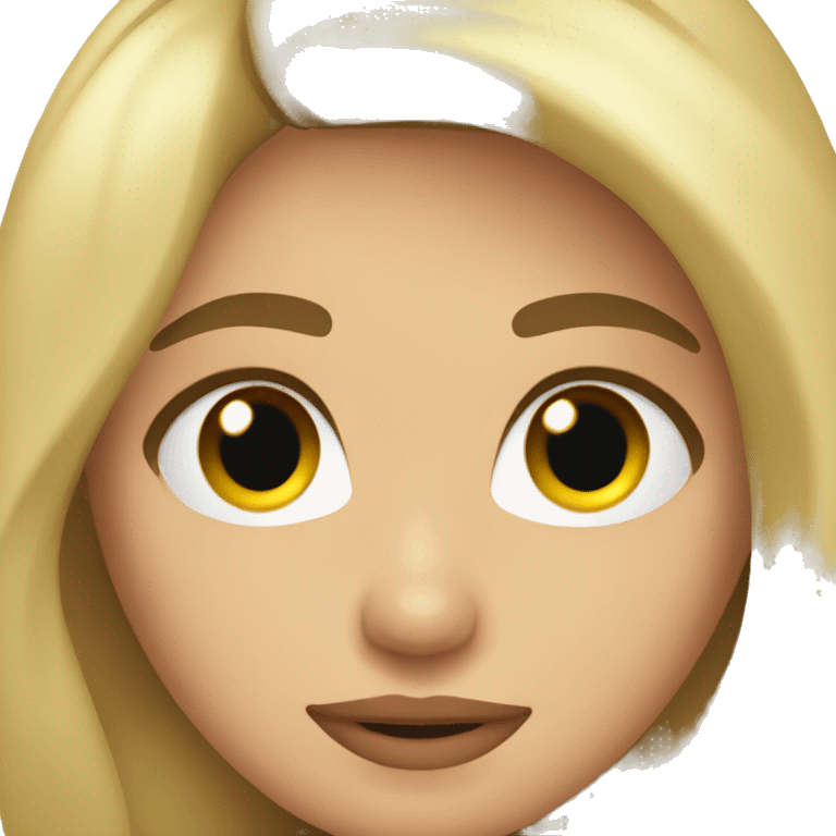 Rubia enamorada emoji