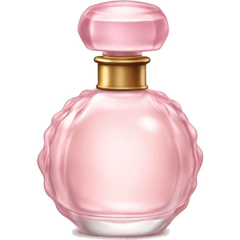 Delicate vintage light pink perfume bottle emoji