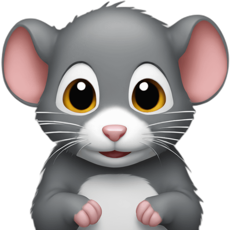 Rat lol with chease emoji