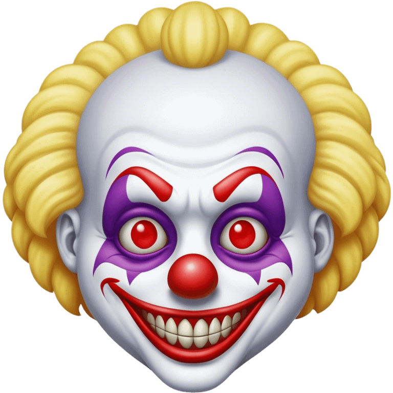 Evil clown emoji