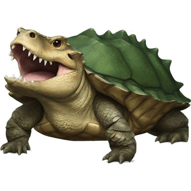 Alligator snapping turtle emoji