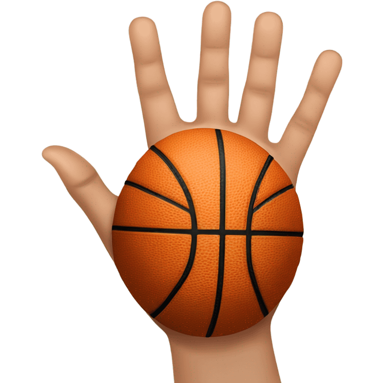 Basketball 3-Pointer Hand emoji