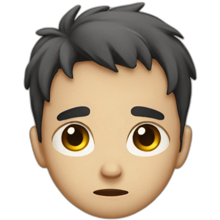 Sad cute boy emoji