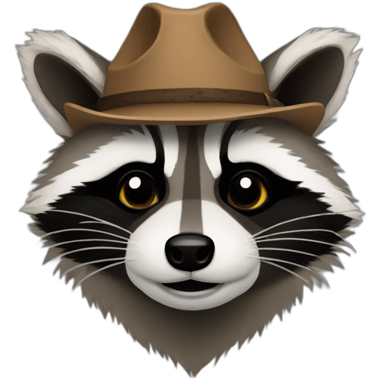 Redneck raccoon emoji