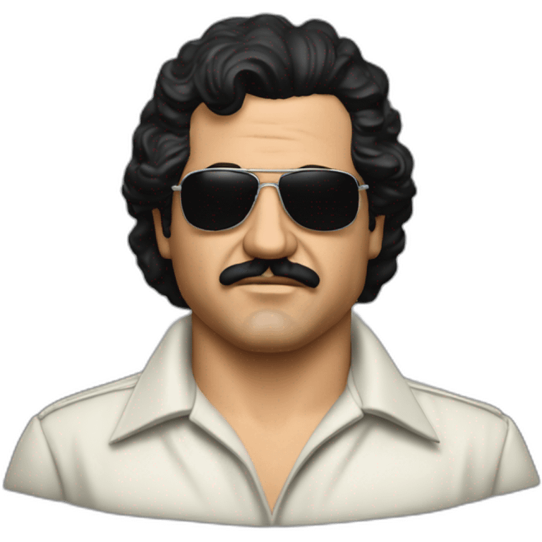 Pablo escobar avec le drapau dz emoji