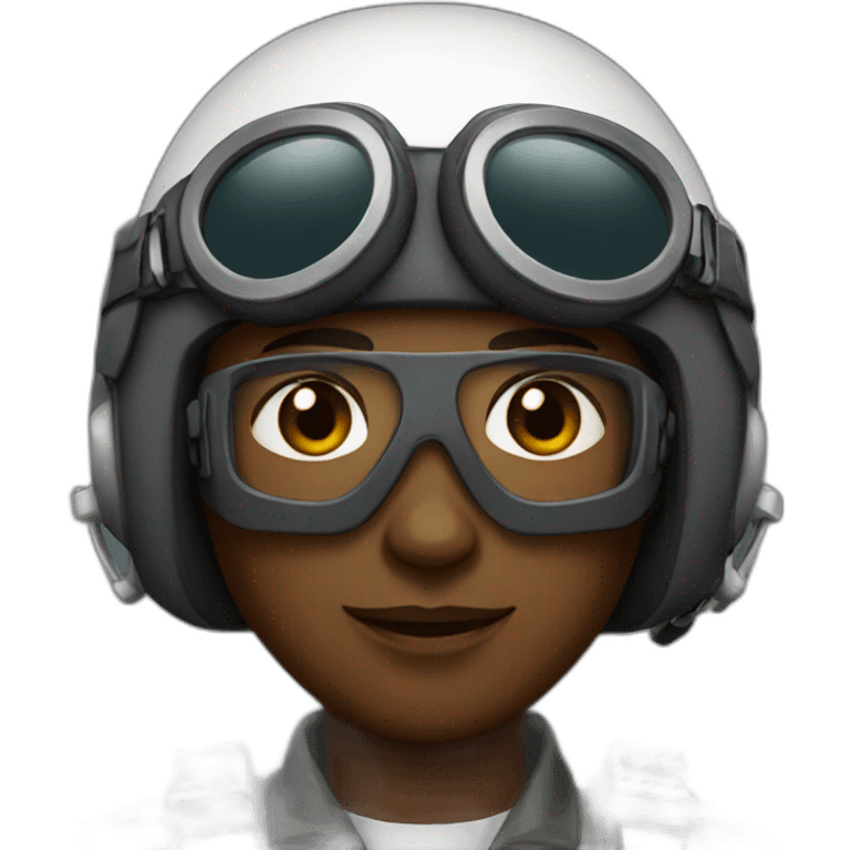 black fighter pilot emoji