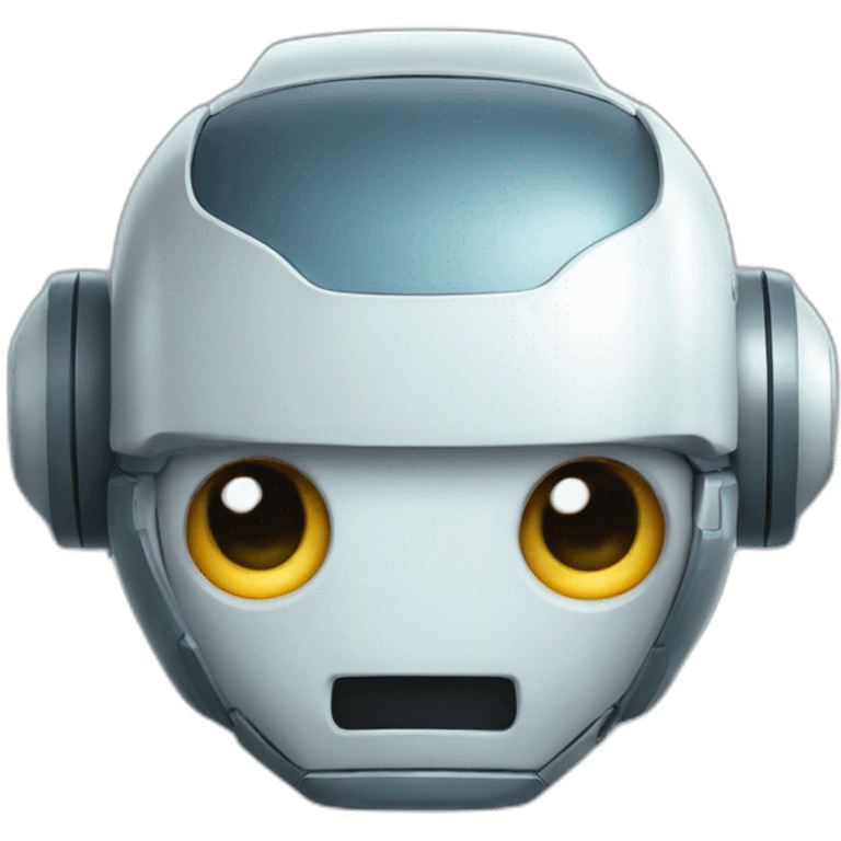 Cute robot head emoji