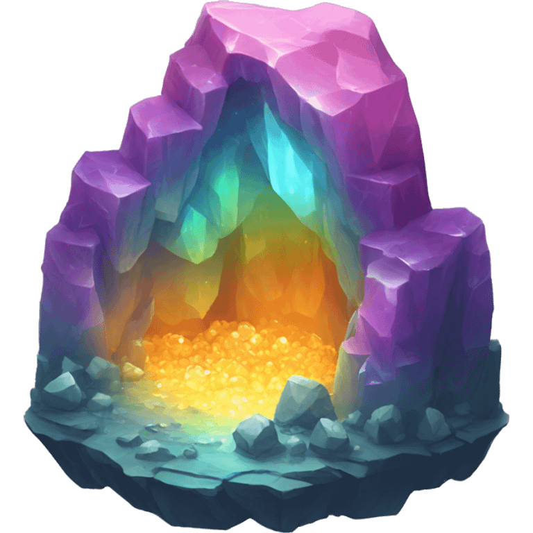 rainbow crystal cave emoji