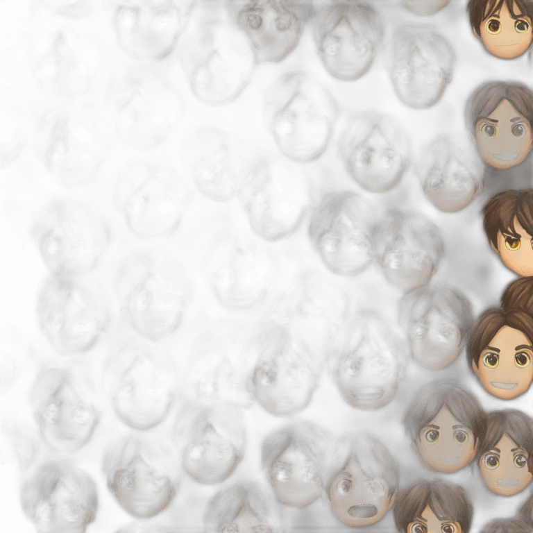 Eren Jager long hair emoji