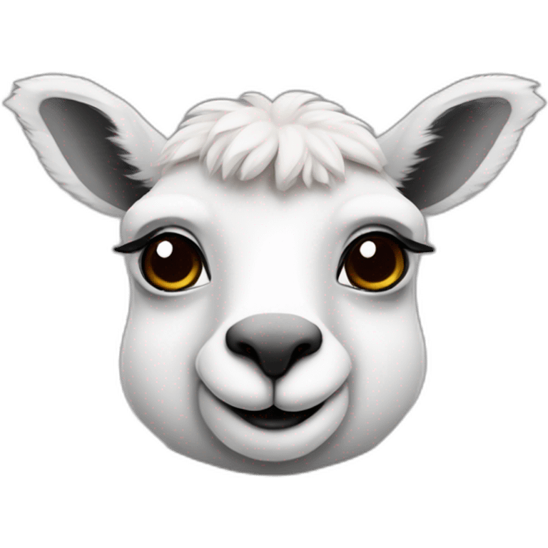 Lama sur koala emoji