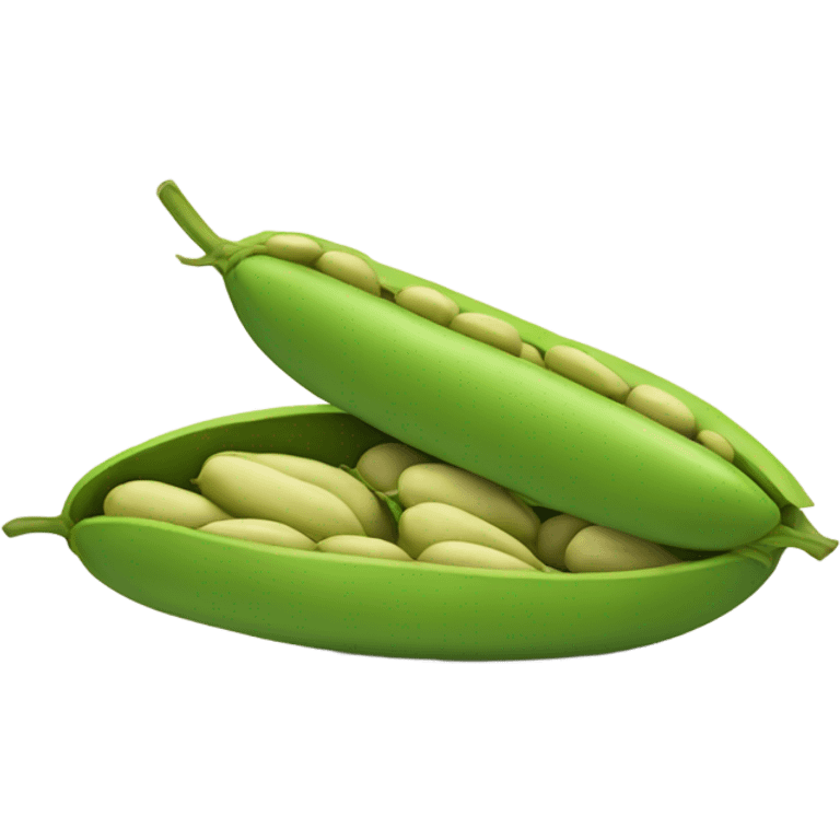 opened bean fruits emoji