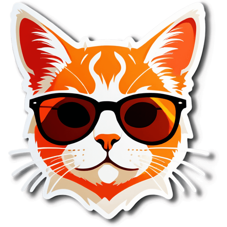 Cat with sunglasses emoji