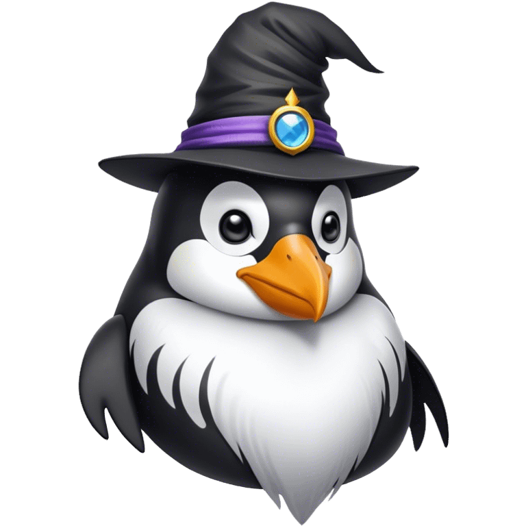 Penguin Wizard emoji