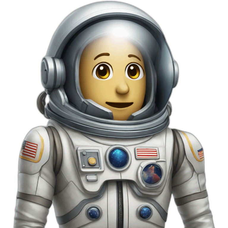 Pulpo con traje de astronauta espacial emoji