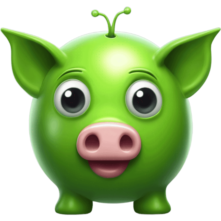 alien piggy bank money  emoji