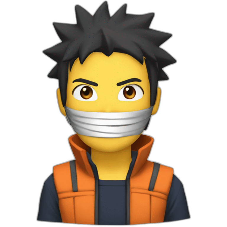 Naruto qui joue aux jeux video emoji