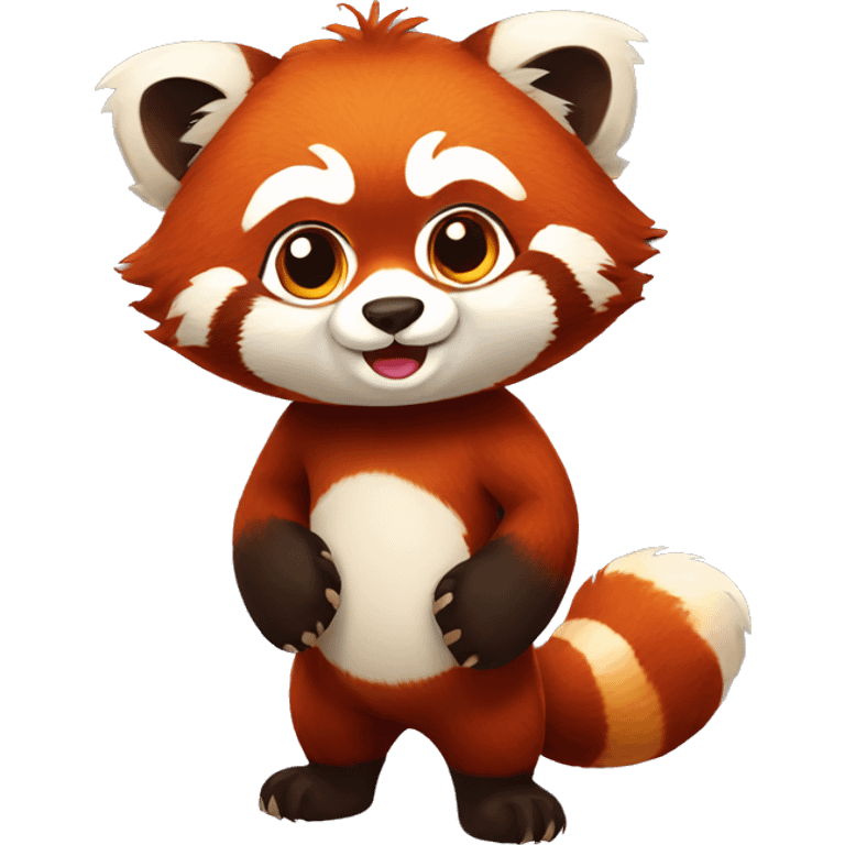 Full body red panda emoji