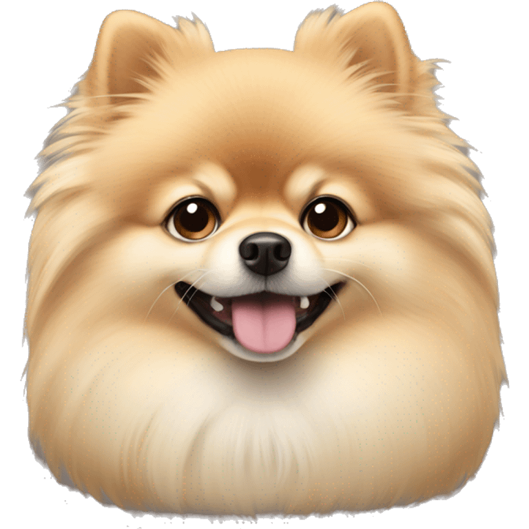 Cream pomeranian  emoji