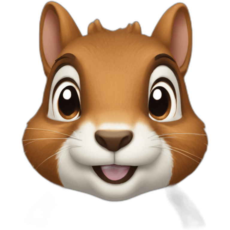 squirrel with mouth full emoji