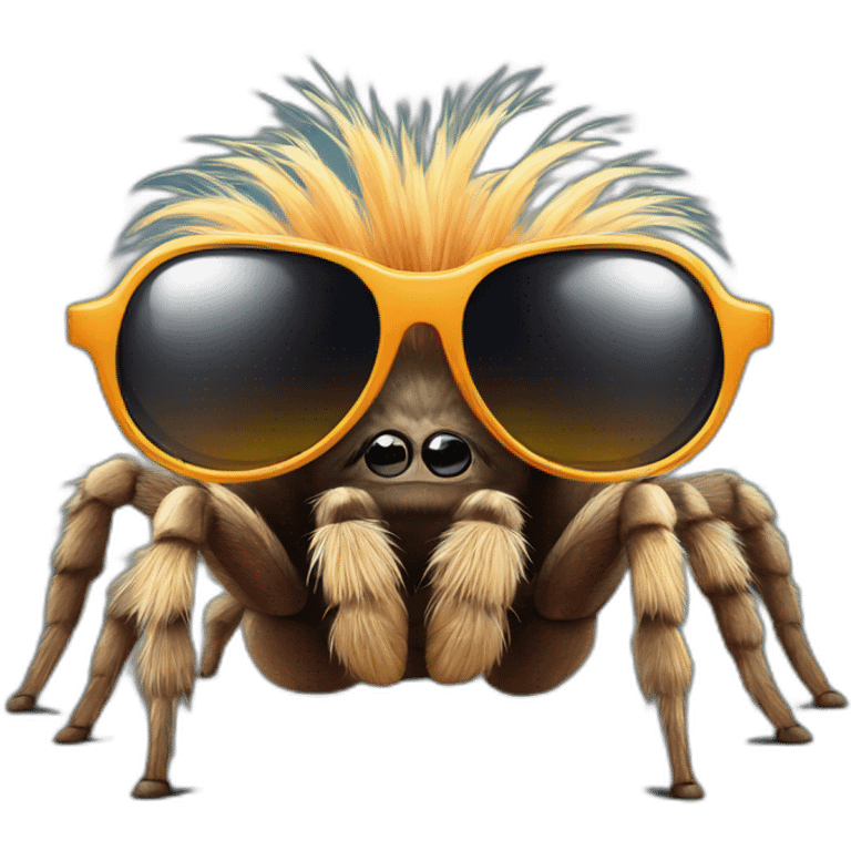 Tarantula wearing sunglasses emoji