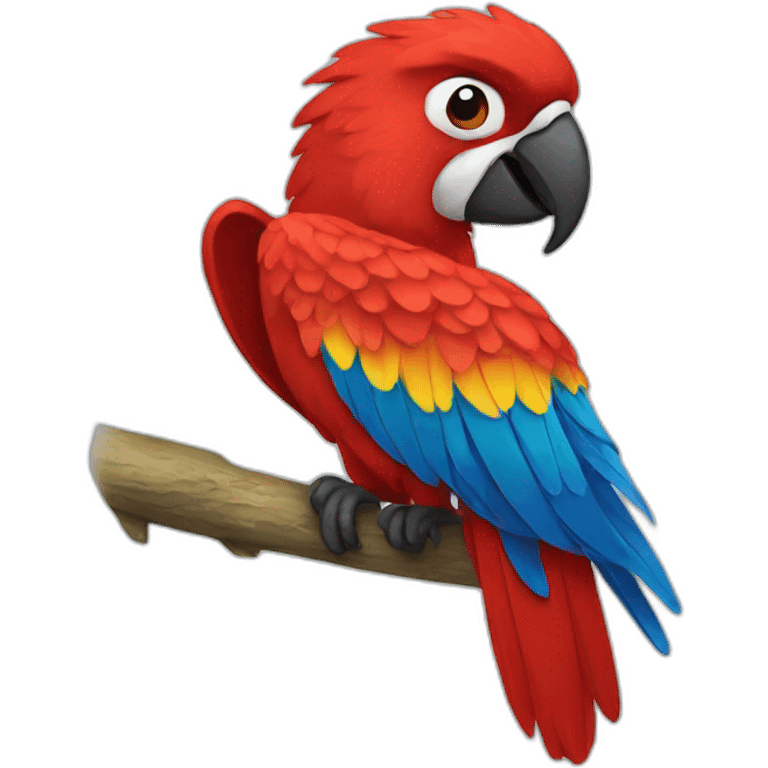 Red macaw emoji