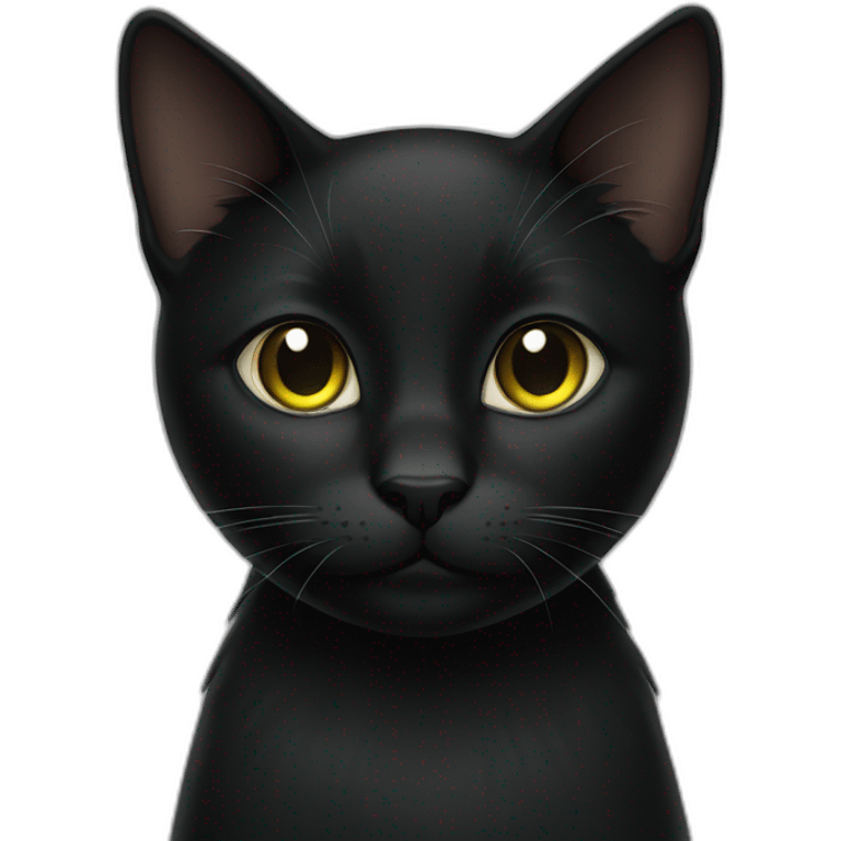 one black cat emoji