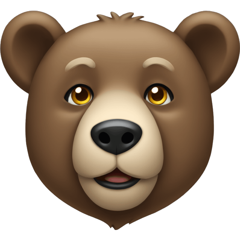 Bear with  color blue emoji