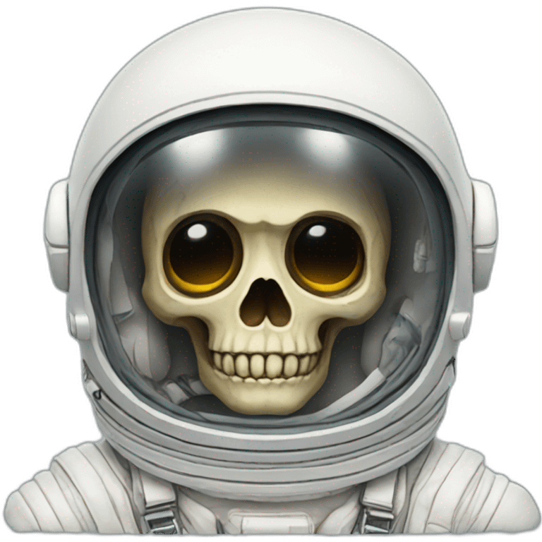 skeleton head astronaut emoji