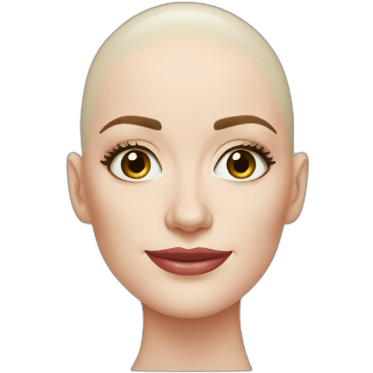 Bald emily blunt emoji