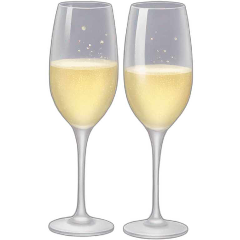 two champagne glasses  emoji